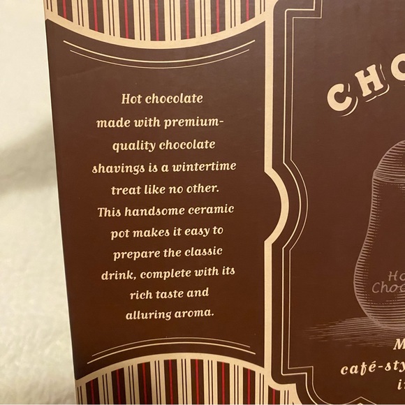 Ceramic Hot Chocolate Pot With Frother/Mixer - Picture 8 of 13